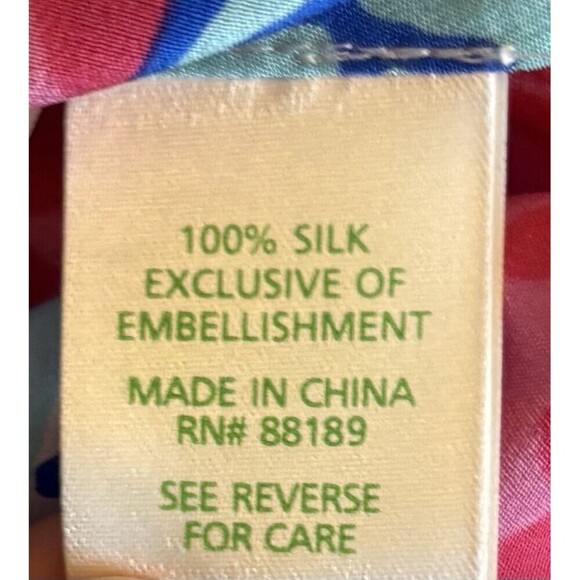 LILLY PULITZER Rogan She Sells Shells Silk Halter Top Women XS Stud Beach Resort - Picture 8 of 11